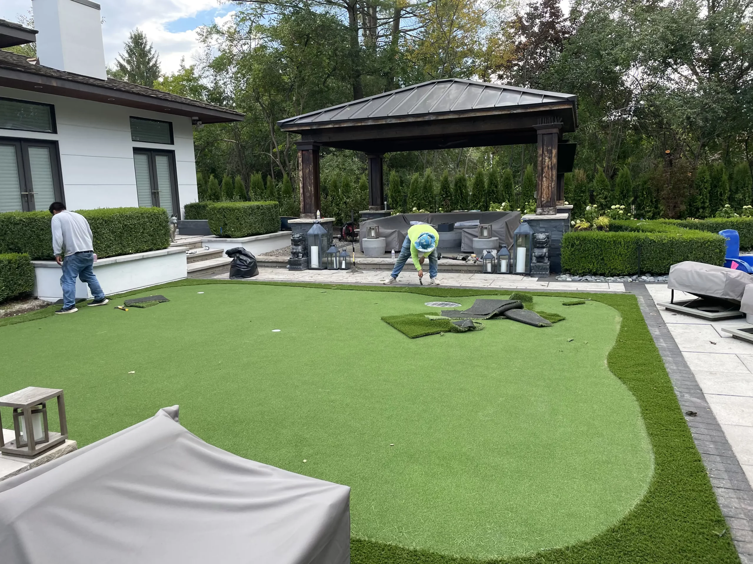 Synthetic Putting Green Design and Install in Conroe, TX